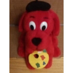 Clifford The Red Big Dog Plush Artist Bean Bag Pals Scholastic PBS Kids 6"